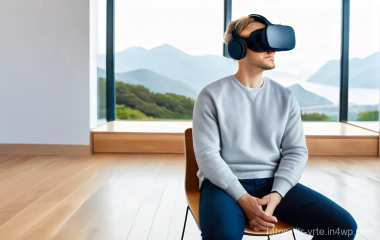 가상현실 재활치료와 신체 이미지 개선 - **Prompt for Physical Rehabilitation in VR:**
    "A young adult, ethnically diverse, wearing a slee...