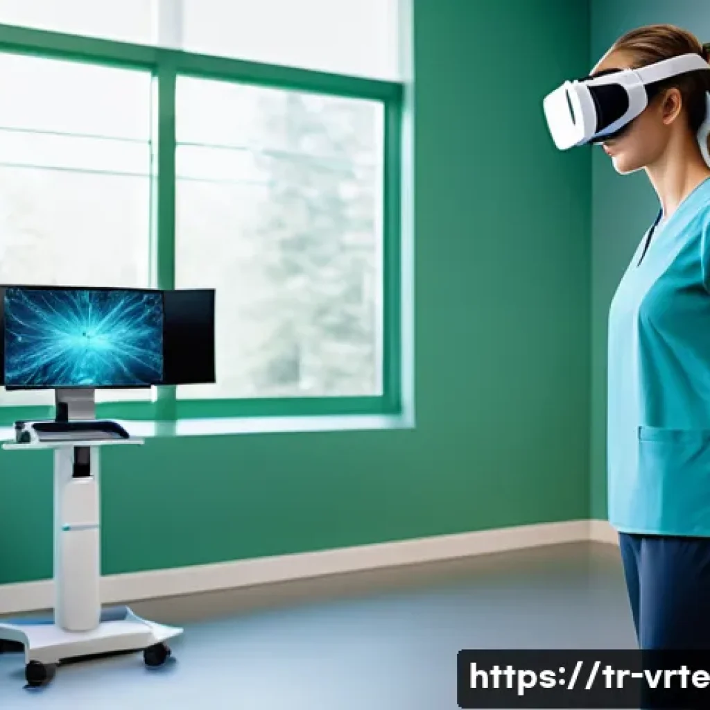 가상현실 재활치료의 비용 분석 - **Prompt 1: Virtual Reality Rehabilitation in a Modern Clinic**
"A clean, brightly lit modern re...